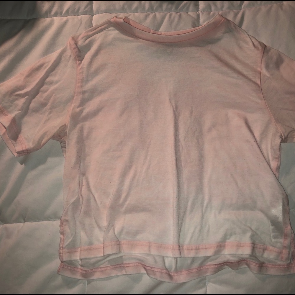 Cropped Light Pink T-Shirt